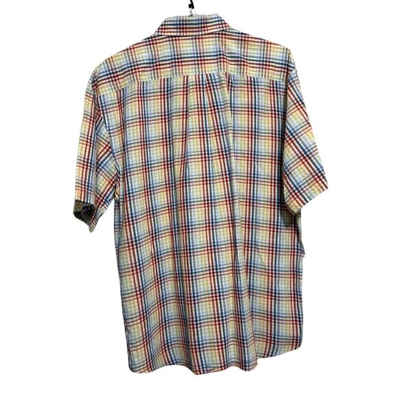 Alan Flusser Mens Short Sleeve Button Down Shirt -‎ Size XL - Picture 5 of 8
